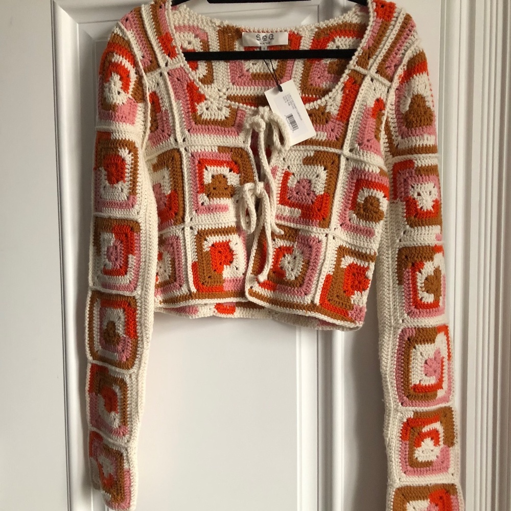 Sea New York Hayden Cropped Cardigan